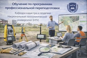 Обучение по программам профессиональной переподготовки: кафедра кадастра и геодезии Национального технологического университета