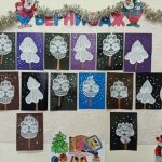 Summary of a lesson on tulle applique “Winter&#39;s Tale” in a preparatory school group