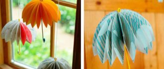 Paper crafts on the theme of autumn