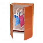 Поэтапная сборка шкафа для кукольного домика в технике оригами